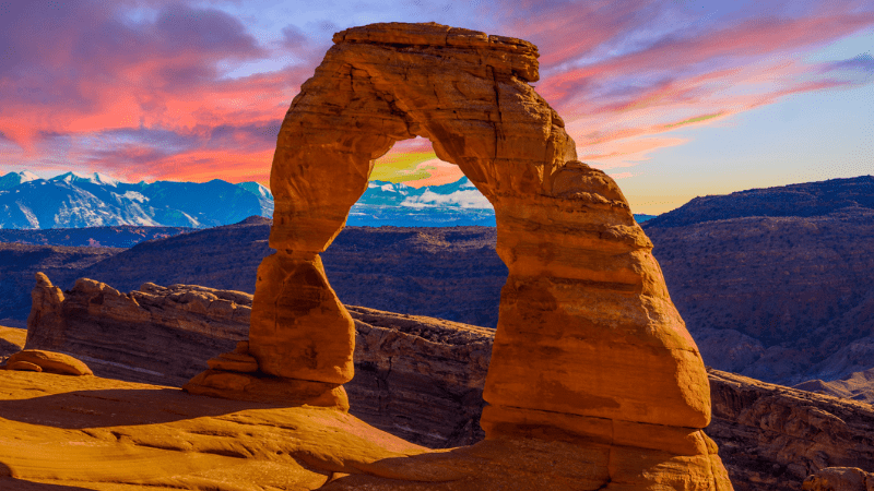 delicate arch at arches national park utah
